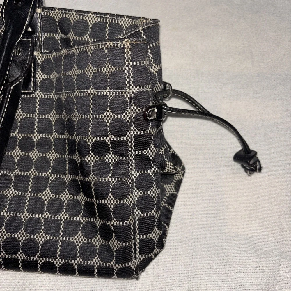 Kate Spade Classic Noel Print Black Satchel‎  Shoulder Bag